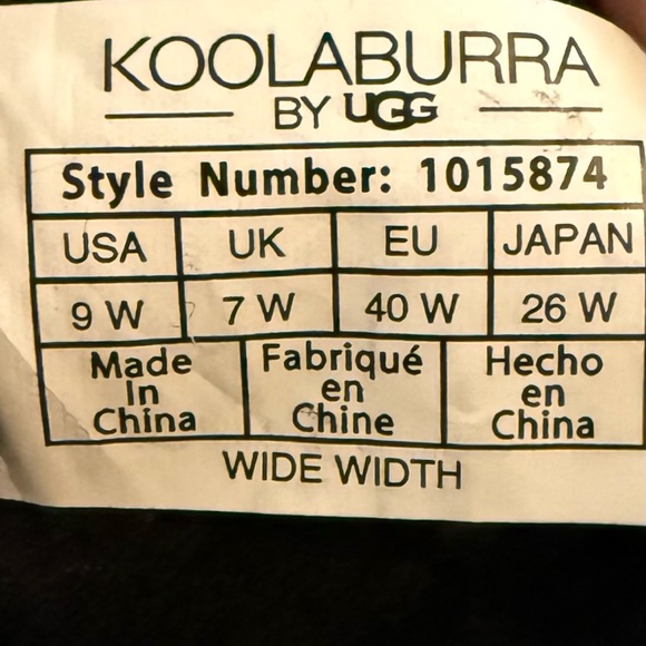 Koolaburra by UGG Victoria Short Black Suede Boots Women’s Size 9 Wide - Picture 8 of 8